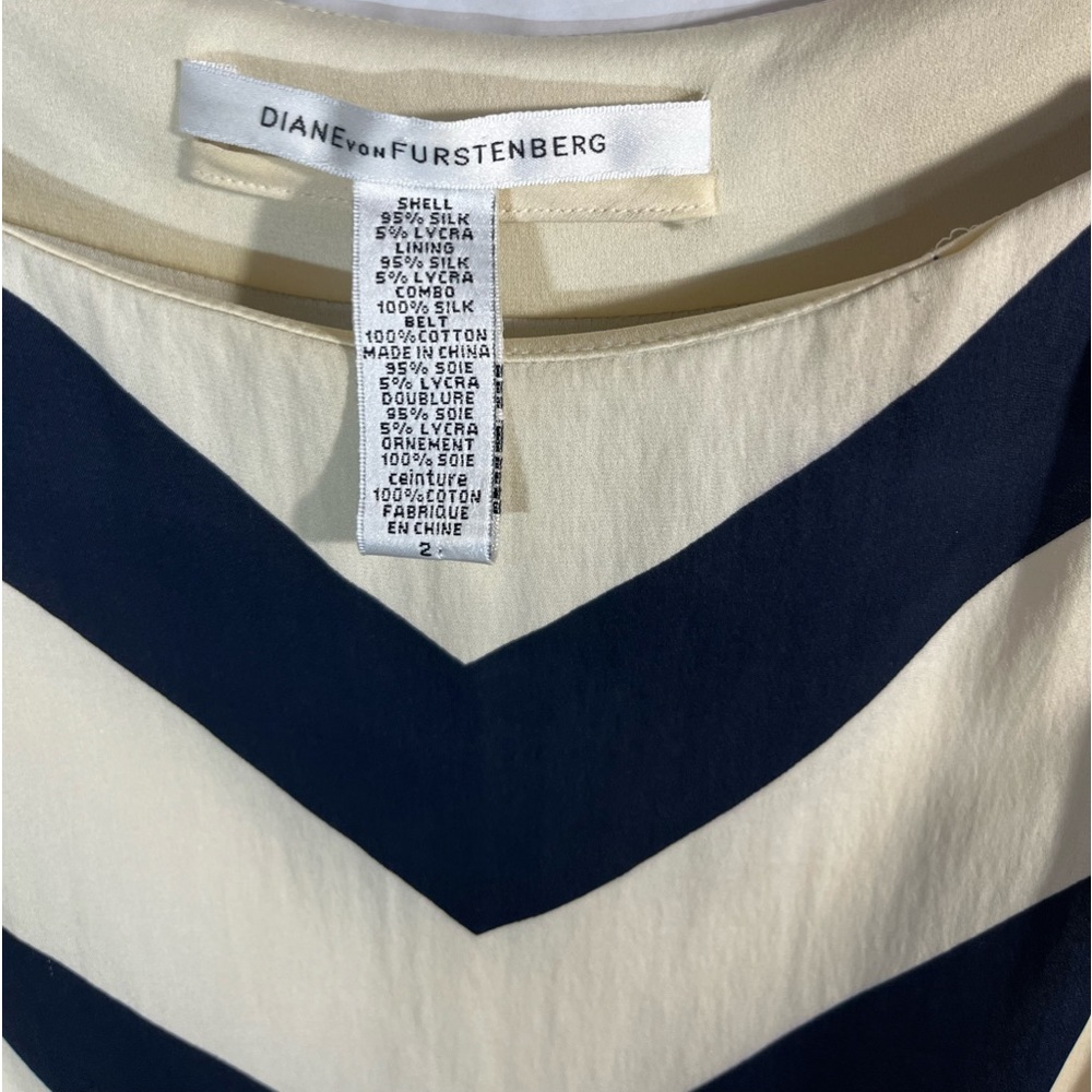 Avant-Garde Diane von Furstenburg silk Op-Art Psychedelic mini dress - Picture 9 of 9